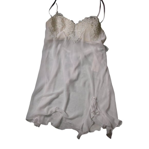 NWT Linea Donatella Blush Pink Bridal Molded Cups Babydoll Lingerie Set Small - Picture 1 of 8
